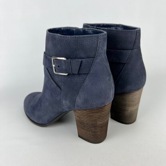 Cole Haan Womens Cassidy Strap Ankle Booties Blue Leather Block Heel size 9 - Picture 8 of 16